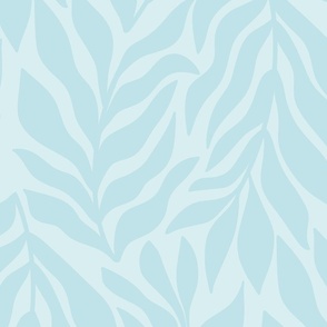 Soft Botanicals in Muted Turquoise + Ice Blue