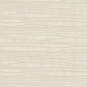 striped stripes - bone beige_ creamy white - coastal seaside beach waves