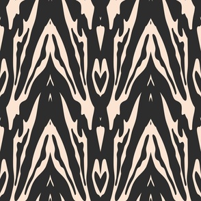 Mirrored Zebra Print-Pine Tar-Ephemeral-Woodlands Palette