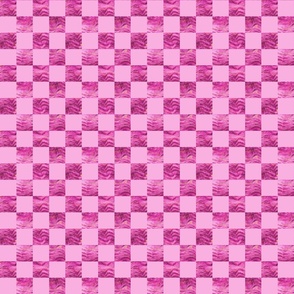 dark pink geode checkerboard 4in