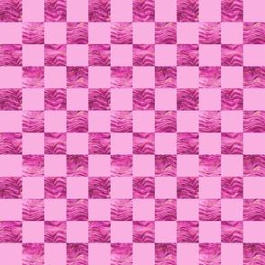 dark pink geode checkerboard 6in