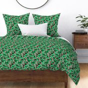 Spoonflower design challenge monochromatic duvet covers mint and pink