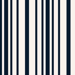 Skateboard Stripe - Navy on Cream