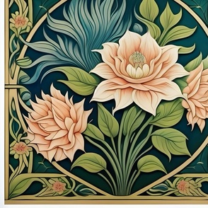 Black,dark florals,Blue,pink,florals,kitch,shabby chic, rose gold,modern art nouveau, roses,pastels,floral pattern,French chic,metallic pattern,English garden,luxe pattern,Art Nouveau,William Morris,Victorian era,Belle Époque,Floral motifs,Organic shapes,