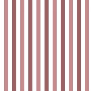 Stripes Dusty Pink, two tone Block print to pair with Charming Scandinavian Tulip Floral Hearts collection