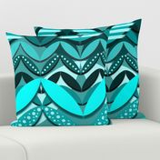 Monochrom Turquoise Bedding