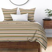 Fall Horizontal Stripes, Olive Green, Mustard Yellow Coastal Stripes