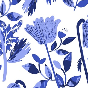 Blue Cosy Blooms: A Visual Symphony of Flowers in Shades of Blue