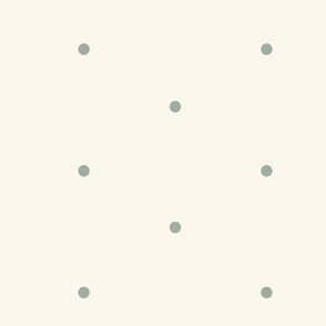Minimalist Olive Dots on Cream Medium