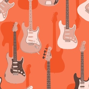 Vintage Guitars Monochromatic Orange