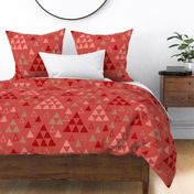 Hygge Geometric Red Triangles / Large Scale