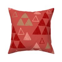 Hygge Geometric Red Triangles / Large Scale