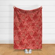 Hygge Geometric Red Triangles / Large Scale