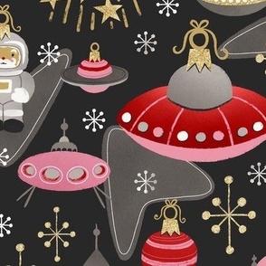 Dark Midcentury Modern Space Magic Christmas