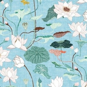 Lotus Reflections (sky blue) MED 