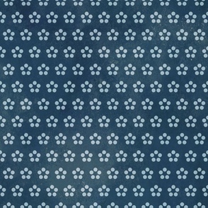 Chinese simple flower pattern neutral blue