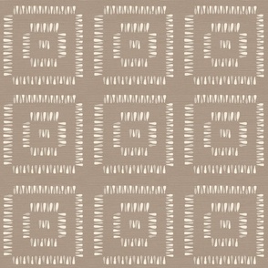 Mushroom brown modern geometric squares for neutral wallpaper