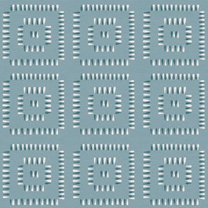 Dusty blue modern geometric squares for coastal and nautical wallpaper