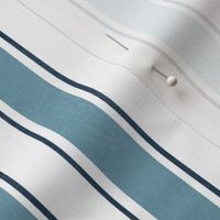Formal neutral blue and white stripe large