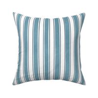 Formal neutral blue and white stripe large