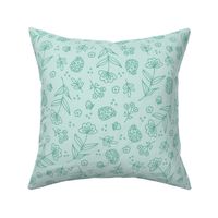 Bohemian Florals Green