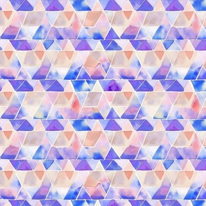 watercolor geometric purple pink