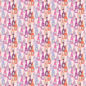  Champagne Bottles in Pink 