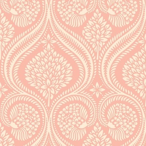 Florence damask / Small scale / Pink