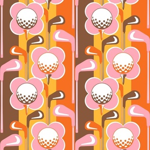 Putt-ercup Par-tee - pink, orange, & brown 