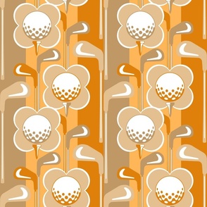 Putt-ercup Par-tee - orange monochrome 