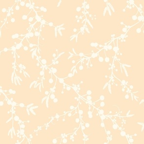 Mimosa Flower - butter cream yellow - large