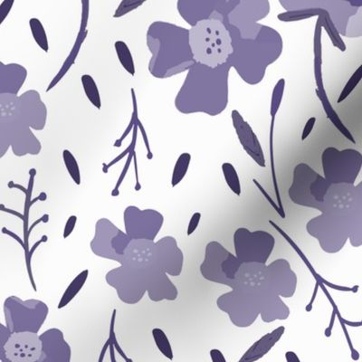 Purple Monochromatic Flowers 1x