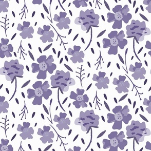 Purple Monochromatic Flowers 1x
