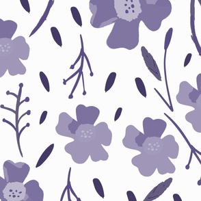 Purple Monochromatic Flower Bedding