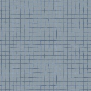 Blue Crisscross Lines  5x 4in