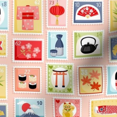 Japanese novelty stamps