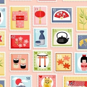 Japanese novelty stamps