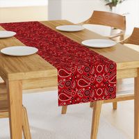 Simple Country Style Allover Red Bandana Pattern