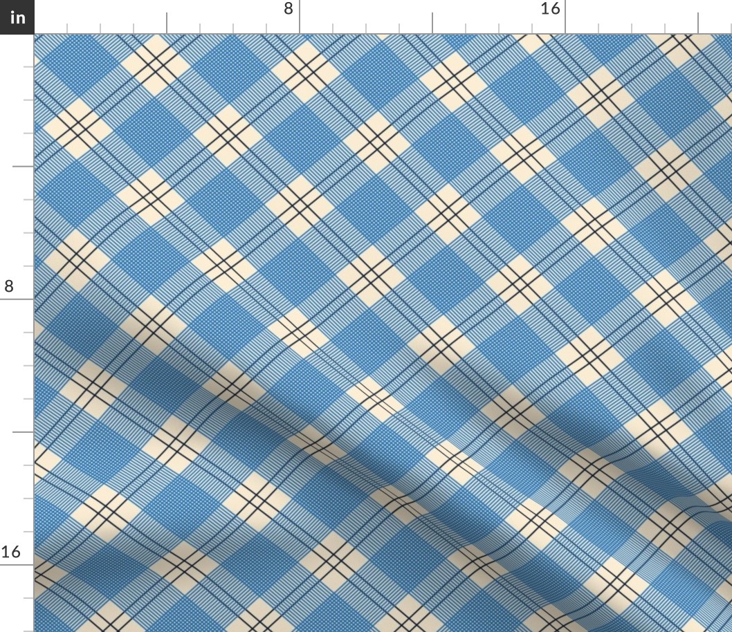 Line Plaid - Blue