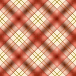 Line Plaid - Red