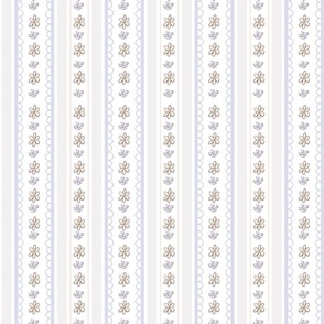 Lacey Daisy Easter Spring Stripe Purplesimple daisy  simple flower  spring  vintage floral  spring print  easter fabric  cottage charm  floral stripe  daisy  easter  spring pattern  lace stripe  modern victorian 