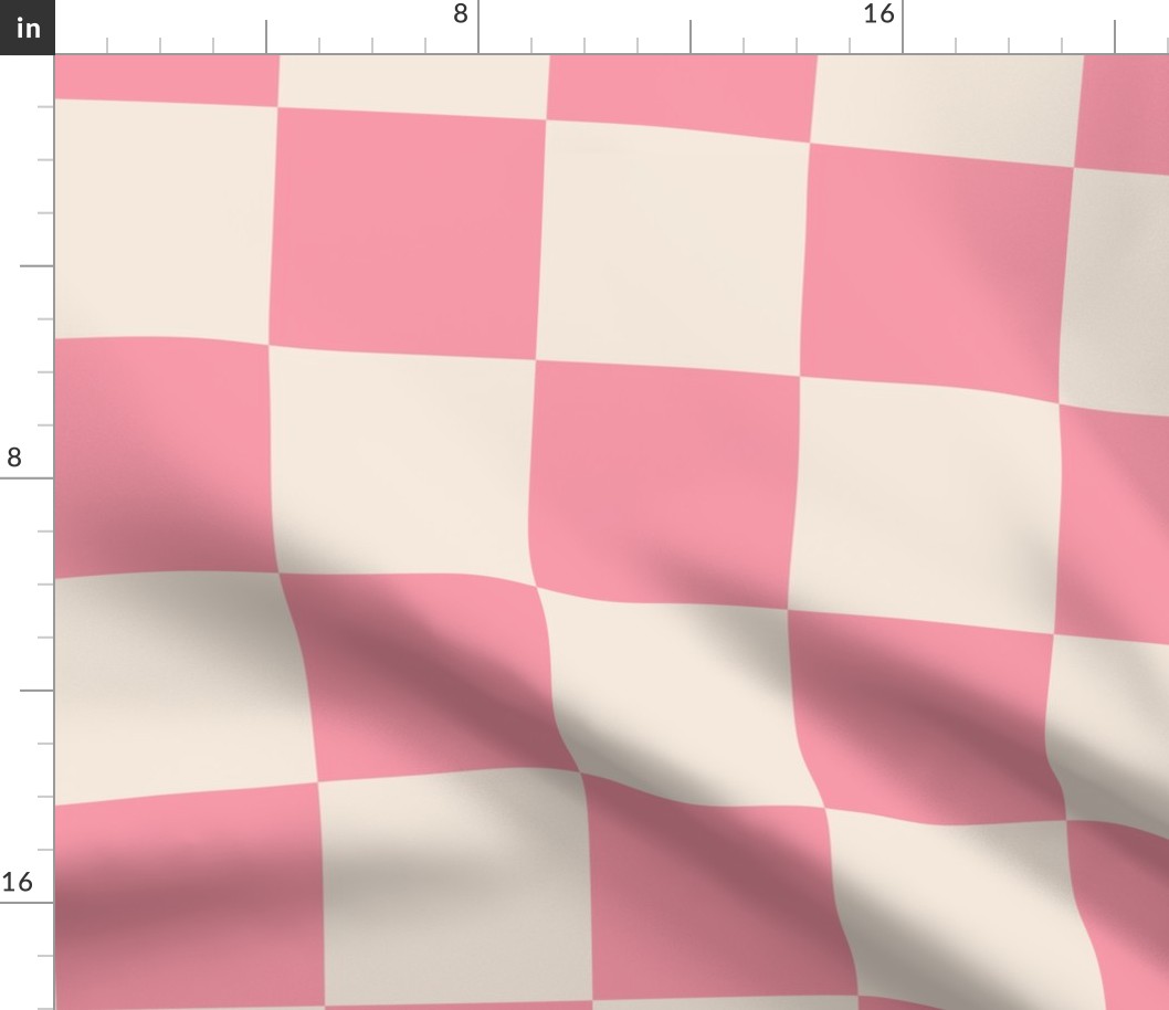 Pink Checker Print - Retro Wonderland