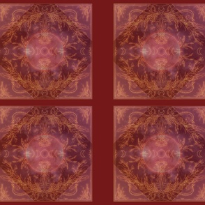 Elements Altar Cloth in Scarlet 17" x 17"