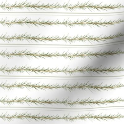 Deck the Halls Pine garland Holiday stripe