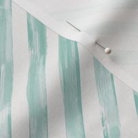 Watercolor Diagonal Painted Candy Stripe Ribbon in mint