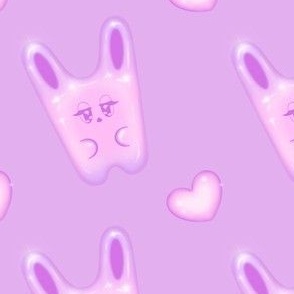 pink jelly rabbit _ pink