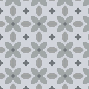 geometry grey flower
