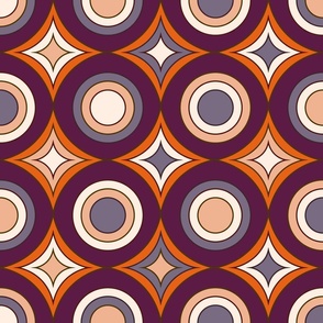 Circle Bling (24") - purple, orange, cream (ST2023CB)
