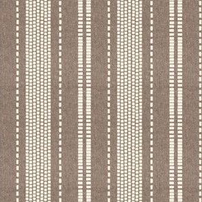 (small scale) stitches stripes - taupe - LAD23