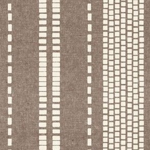 stitches stripes - taupe - LAD23